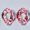 Transparent Spray Paint Acrylic Linking Rings X-TACR-Q276-001D-2