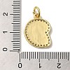 Brass Micro Pave Cubic Zirconia Pendants KK-K354-02G-D-3