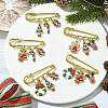 Christmas Iron Kilt Pins Brooches JEWB-BR00168-2