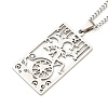 Non-Tarnish 304 Stainless Steel Pendant Necklaces LS-NJEW-L118-02P-04-1