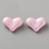 Electroplate Opaque Acrylic Beads MACR-WH0010-38A-1