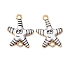 Ocean Theme Alloy Enamel Connector Charms FIND-CJC0017-15KCG-06-1