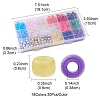 540Pcs 18 Colors Plastic Beads KY-FS0001-13-4