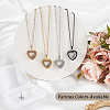 1Pc Stainless Steel Heart Pendant Urn Ashes Necklaces NJEW-CN0001-17RG-7