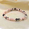 Natural Zebra Jasper Bead Stretch Bracelets BJEW-K212-A-035-4