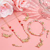 8Pcs 2 Styles  Brass Connector Charms KK-BBC0015-39-4