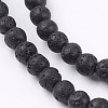 Natural Lava Rock Bead Strands LS-G-R193-18-4mm-3