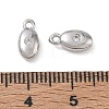 SHEGRACE Brass Micro Pave Clear Cubic Zirconia Charms XGRQ7H528-958P-3