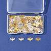 200Pcs 5 Colors Brass Laser Cut Hollow Connector Charms KK-FS0001-71-8