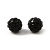 Polymer Clay Rhinestone Beads RB-H284-6MM-Half-280-3