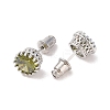 Rack Plating Brass Pave Single Cubic Zirconia Stud Earrings X-EJEW-I304-02P-01-2