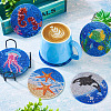 5D DIY Diamond Painting Cup Mat Kits DIY-TAC0021-09C-8