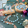 100Pcs 2 Style Christmas Handmade Polymer Clay Pendant and Connector Charms PALLOY-TAC0250-8