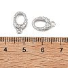 SHEGRACE Brass Micro Pave Clear Cubic Zirconia Spring Gate Rings XGRQ58246-760P-3