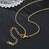 2MM 304 Stainless Steel Cable Chain Necklaces for Women SA-CBACA62-05G-3
