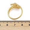 316 Stainless Steel with Natural Mixed Gemstone Cuff Rings RJEW-Z098-01G-10-5