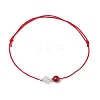 6Pcs Natural Gemstone Round Beads Braided Bracelets for Men Women BJEW-JB11753-3