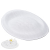 Linen Mini Hat Fascinator Base AJEW-WH0472-54A-1