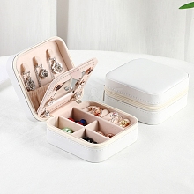 Sqaure PU Leather Jewelry Box PAAG-PW0012-07G