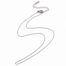 304 Stainless Steel Cable Chain Necklace for Men Women STAS-G299-04P