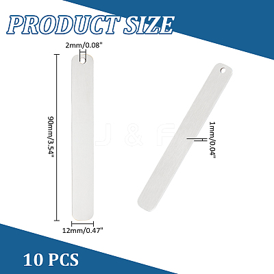 201 Stainless Steel Bookmarks LS-DIY-WH0430-487P-1