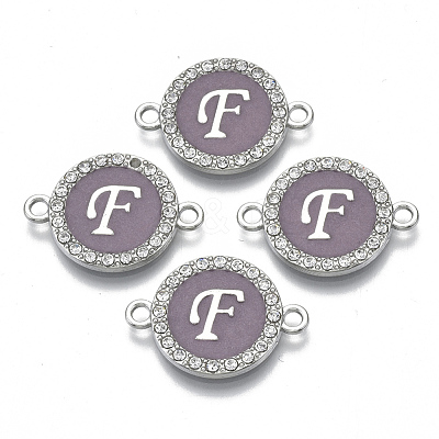Alloy Enamel Links Connectors ENAM-TAC0003-01S-01F-1