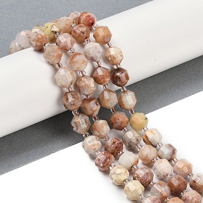 Natural Green Opal Beads Strands G-O201B-142G-1