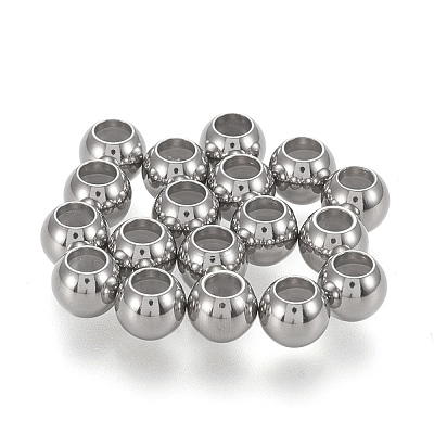 202 Stainless Steel Beads X-STAS-K204-02D-P-1