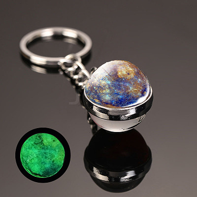Luminous Glass Pendant Keychain LUMI-PW0001-206D-1
