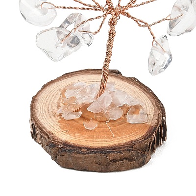 Natural & Synthetic Gemstone Chips Tree of Life Decorations GG-CBAEDF6-01-1