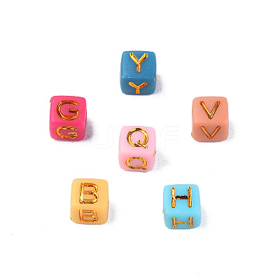 Plating Acrylic Beads X-MACR-N012-23-1
