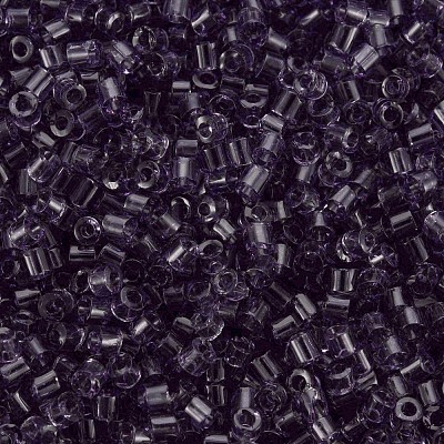 Transparent Glass Cylinder Beads SEED-S047-I-006-1