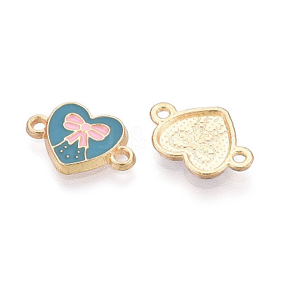 Alloy Enamel Connector Charms PALLOY-N181-14KCG-1