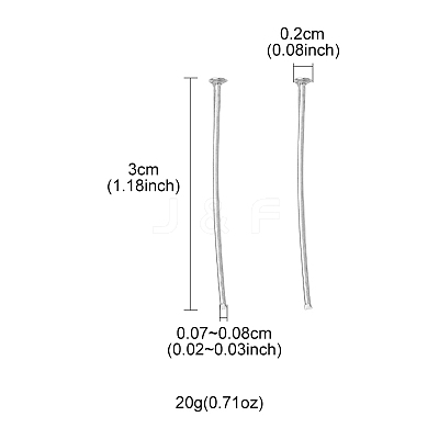 Iron Flat Head Pins IFIN-FS0001-30E-1