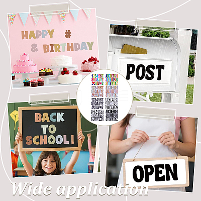 16 Sheets 8 Styles PVC Self-Adhesive Stickers DIY-AR0005-32-1