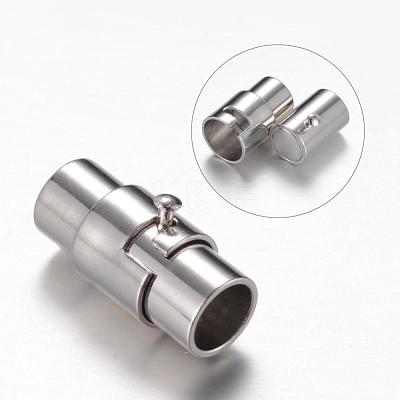 Brass Locking Tube Magnetic Clasps MC077-1
