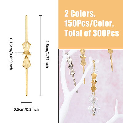 300Pcs 2 Colors Alloy Bowknot Buckles FIND-FH0009-85-1