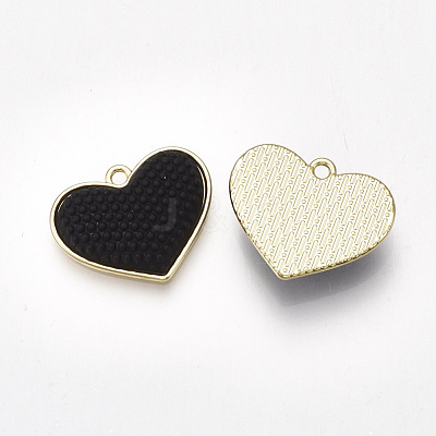 Spray Painted Alloy Pendants PALLOY-T067-11A-1