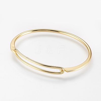 Brass Bangles BJEW-K153-02G-1