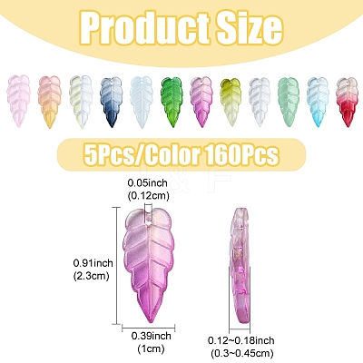 60Pcs 12 Styles Electroplate Glass Pendant EGLA-YW0003-16-1