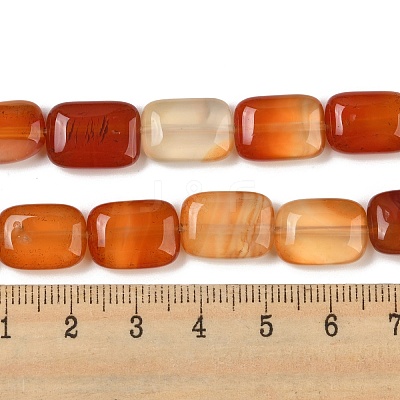 Natural Red Agate Beads Strands G-K357-D04-01-1