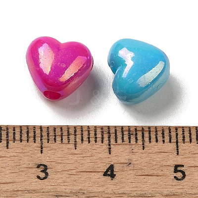 Plating Opaque Acrylic Beads OACR-E039-56-1