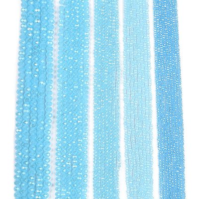Electroplate Glass Beads Strands EGLA-A044-J4mm-A04-1