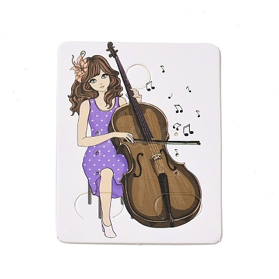 Rectangle Paper Earring Display Card with Hanging Hole CDIS-C004-01A-1