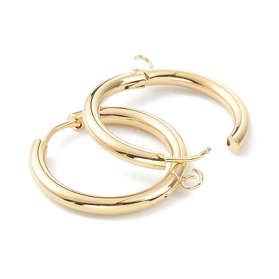 201 Stainless Steel Huggie Hoop Earring Findings STAS-P283-01M-G-1