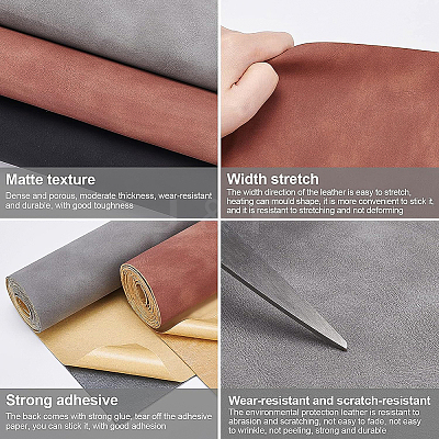 Self-adhesive PU Leather AJEW-WH0152-33A-1