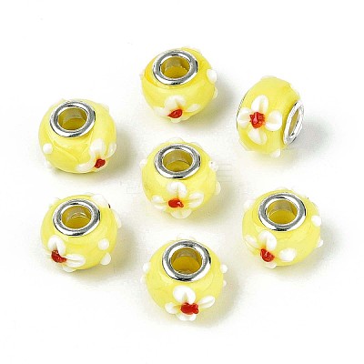 Handmade Lampwork European Beads LAMP-Q029-03B-1