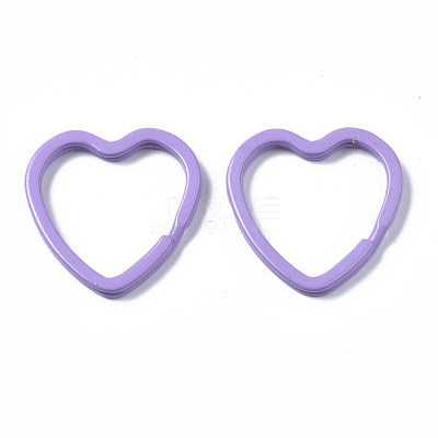 Spray Painted Iron Split Key Rings KEYC-S255-001-1