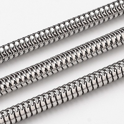 Tarnish Resistant 304 Stainless Steel Flat Snake Chains CHS-L015-54-1
