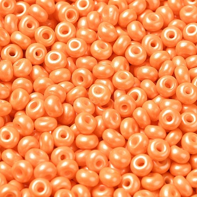 Baking Paint Luster Glass Seed Beads X1-SEED-B001-04A-10-1